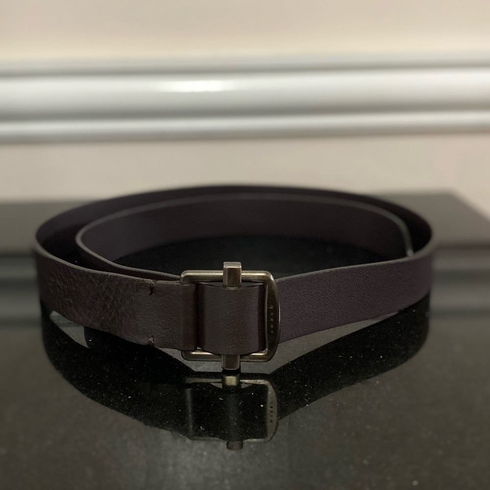 Marni Brown Calfskin Leather Belt